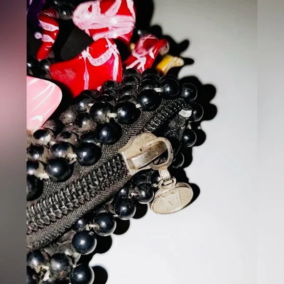 Handmade Beaded African Hobo Handbag | EUC | Completely Made & Sowed by Hand - Picture 9 of 14